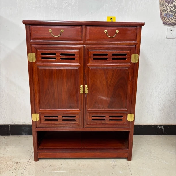 非洲花梨木双门三门鞋柜门口入户玄关柜