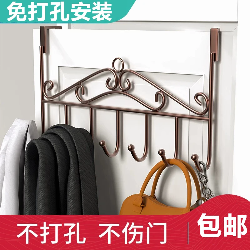 门后挂钩免打孔强力衣钩挂衣置物架衣服壁挂墙上帽子钥匙挂架收纳