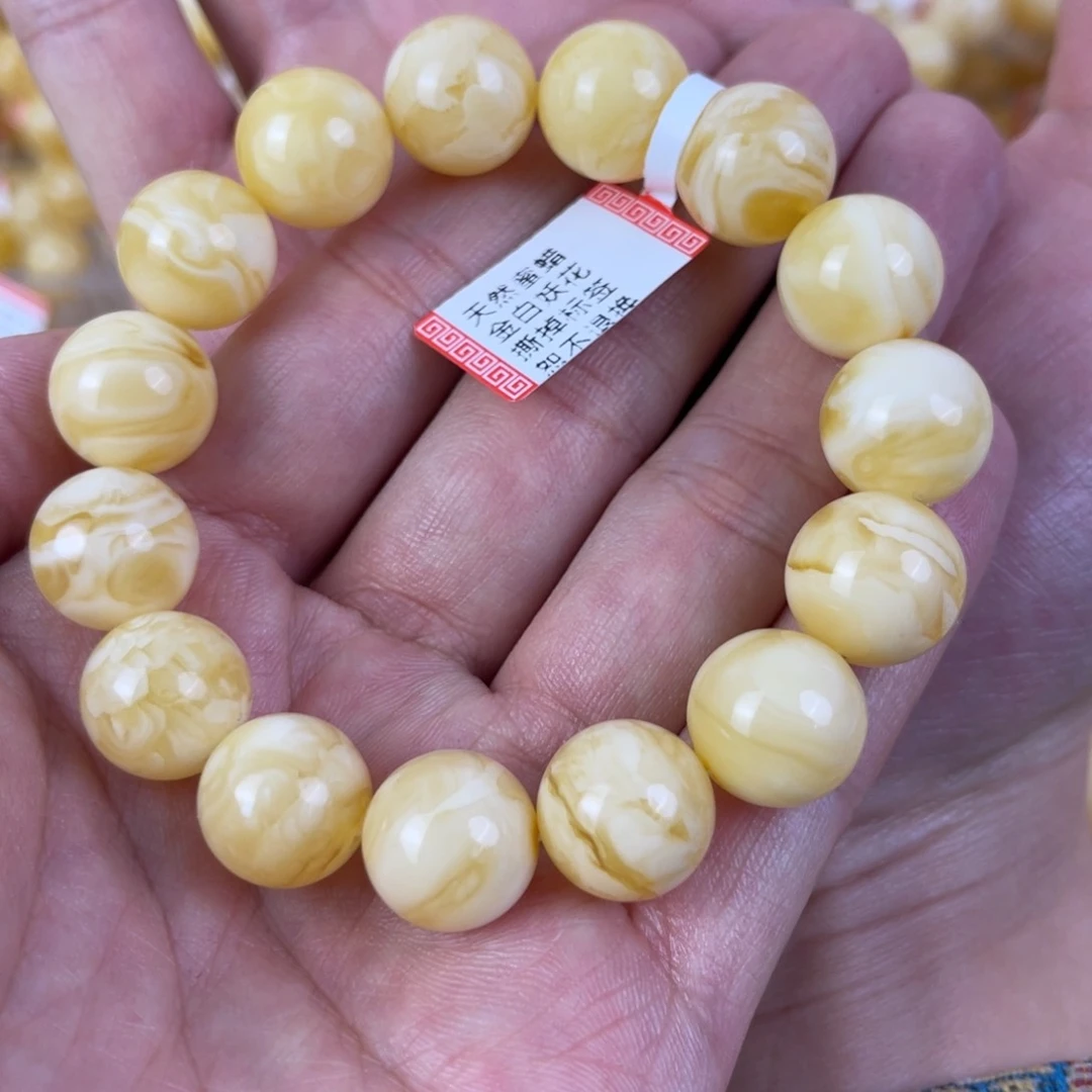 琥珀裸石未镶嵌周***?琥珀蜜蜡手串卡14➕