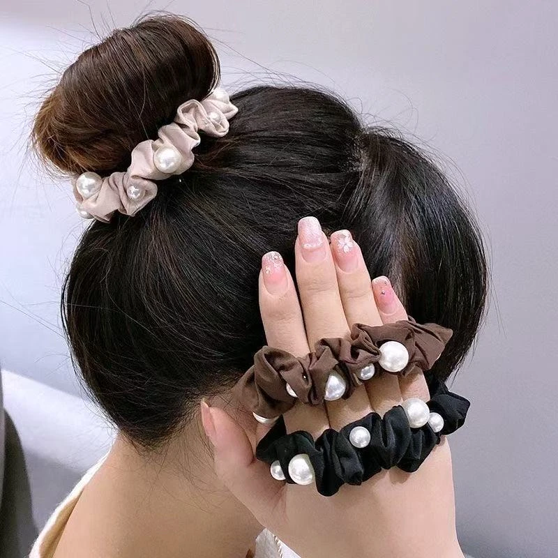 随机混搭 新款 珍珠头绳