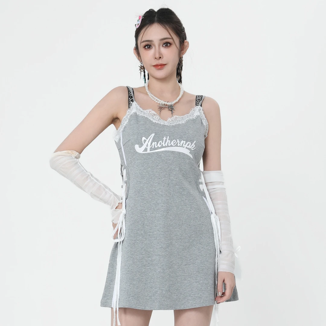 ANPK纯欲甜美吊带连衣裙A5F15A5014