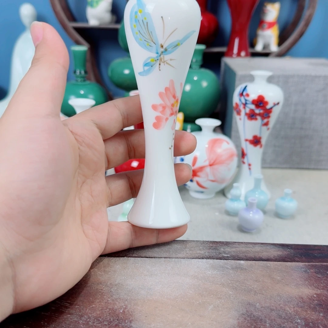 陶瓷手工小花器摆件