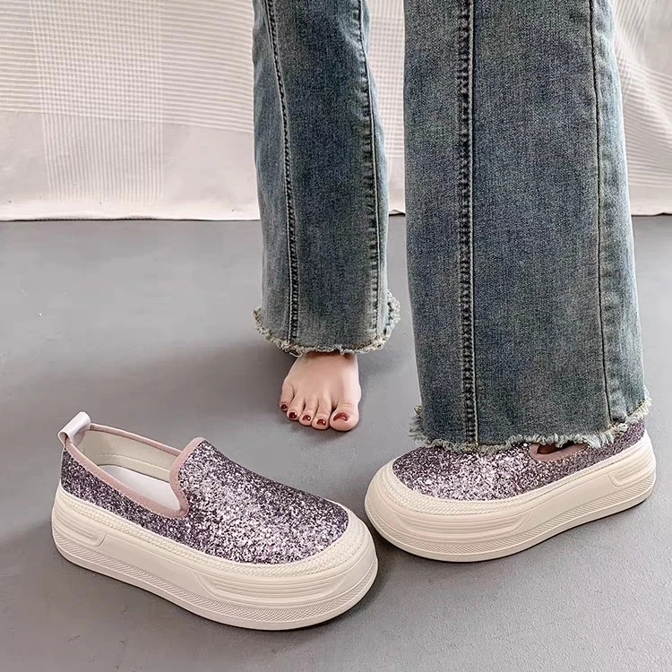 洋洋轻奢松糕懒人透气板鞋默认微瑕疵图片非实物不下单