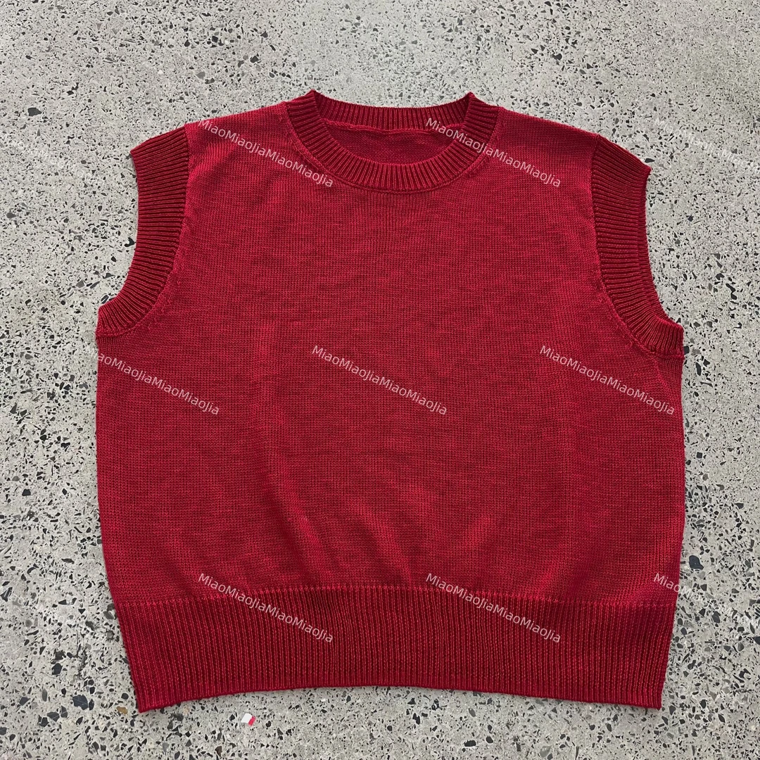 /苗苗家/『小清新』欧货简约圆领针织衫女显瘦百搭洋气背心上衣