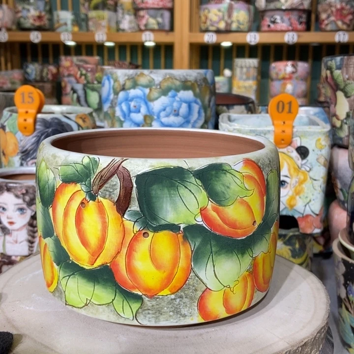 红陶景德镇艺术手绘作品