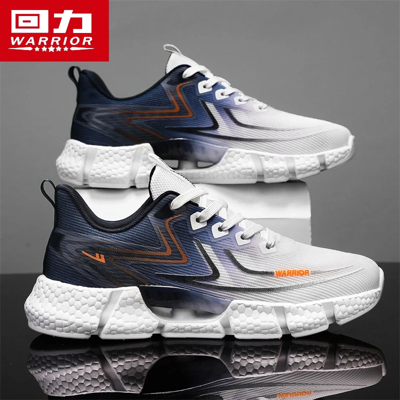 回力运动鞋男爆款2025新款减震跑步鞋渐变透气网面速干专业训练鞋