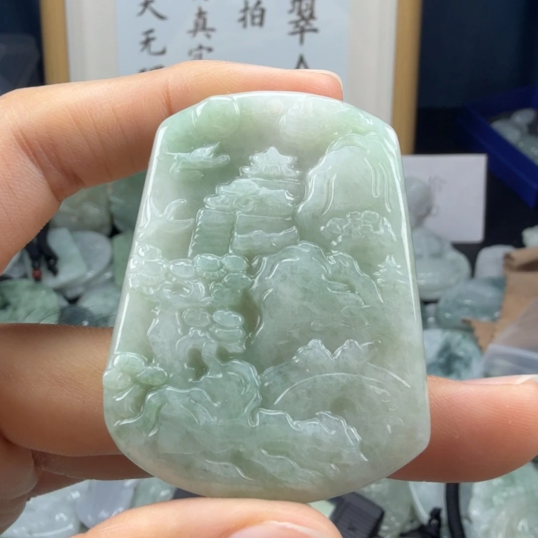 翡翠未镶嵌颈饰翡翠