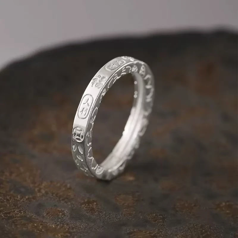 【楠姐专享】吉言戒指开口可调节