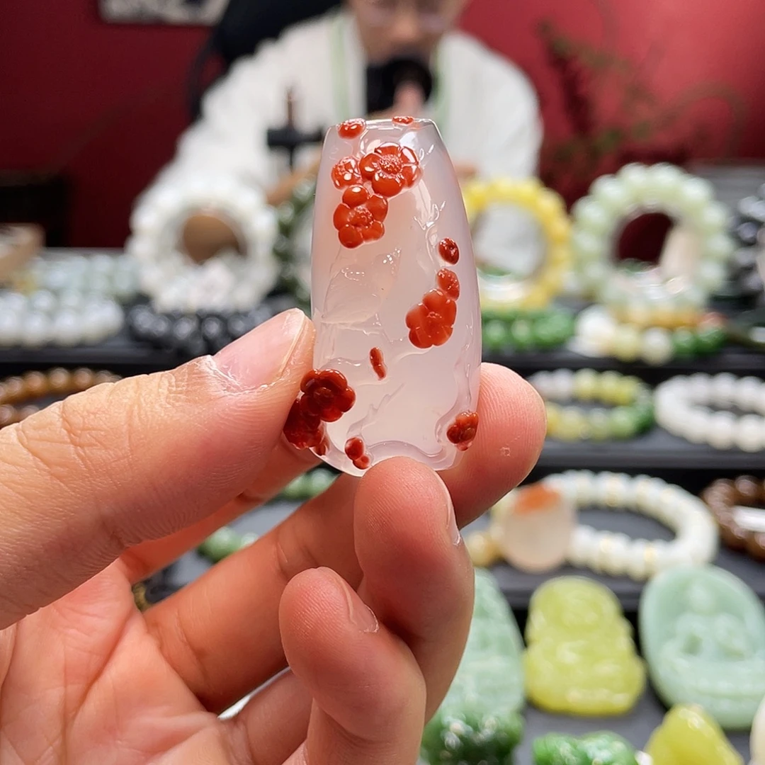 南红玛瑙未镶嵌手链