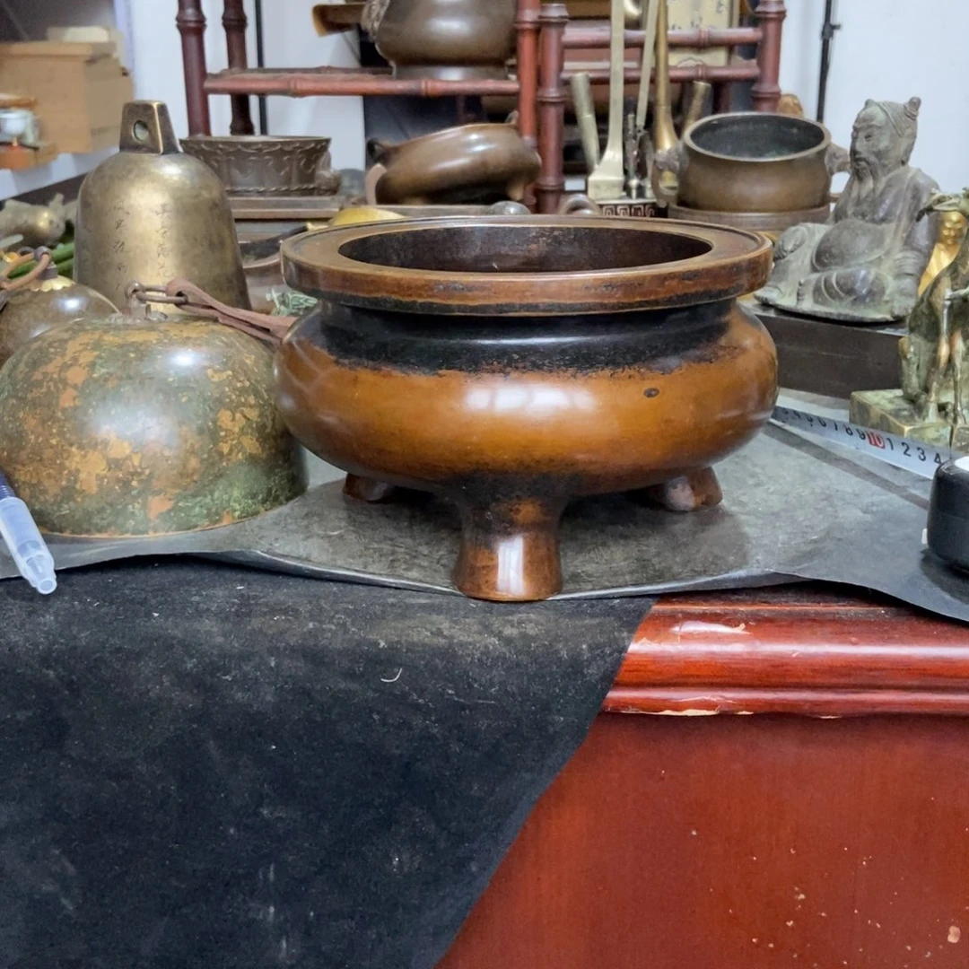 铜器工艺品摆件香炉摆件