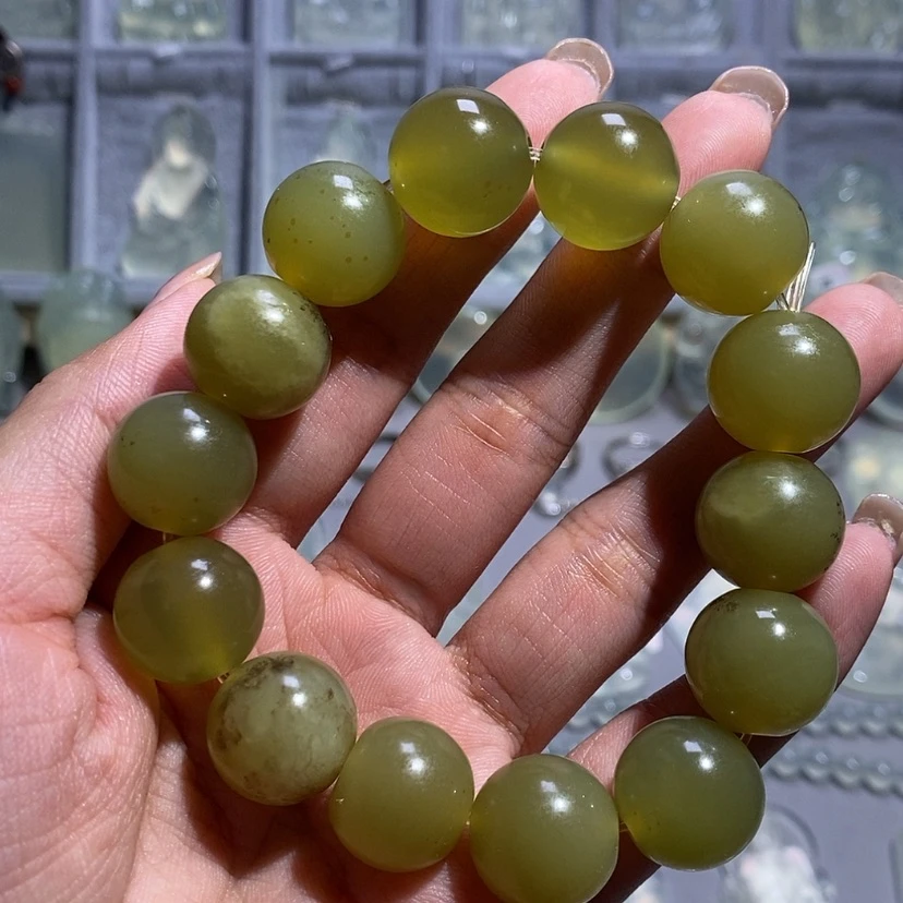 【闪购商品】岫玉手串未镶嵌卡16