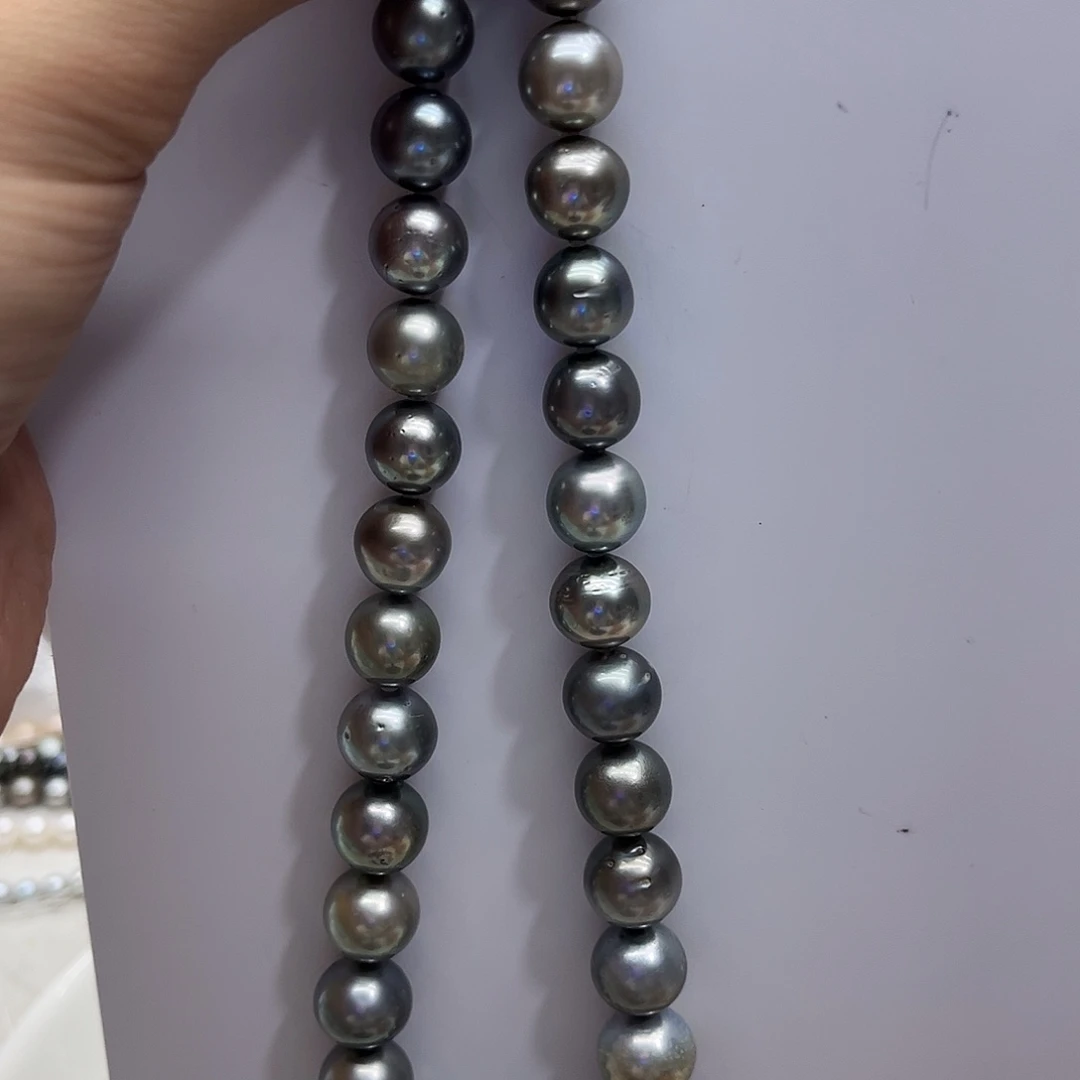 银S925镶嵌海水珍珠颈饰