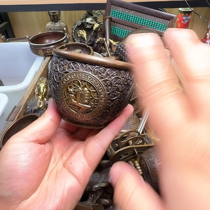 铜器办公室茶室摆件