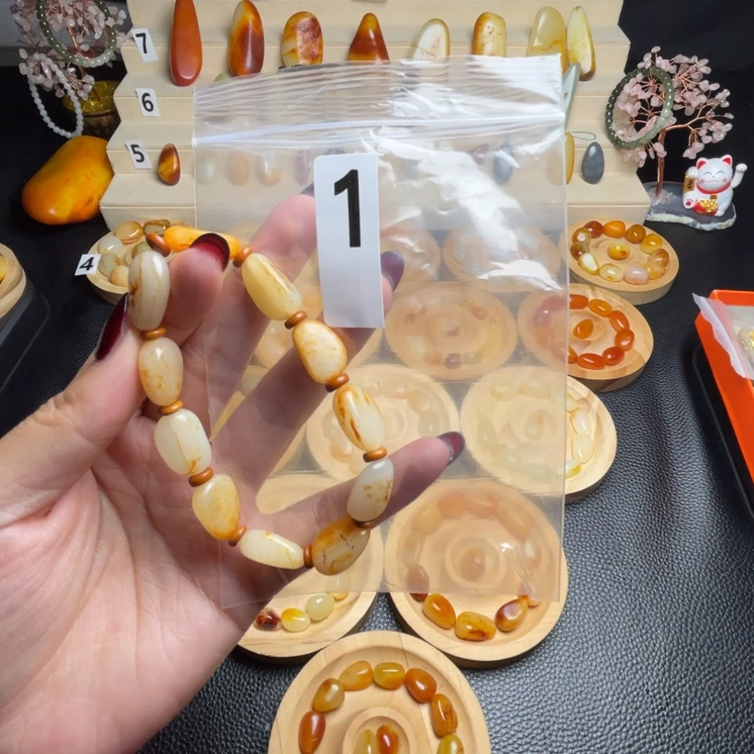 和田玉未镶嵌手链