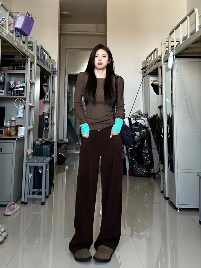 纯欲辣妹风针织打底衫女内搭可外穿2025秋季新款洋气显瘦修身上衣