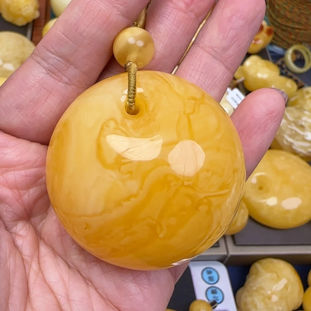 蜜蜡颈饰未镶嵌&****&天然蜜蜡