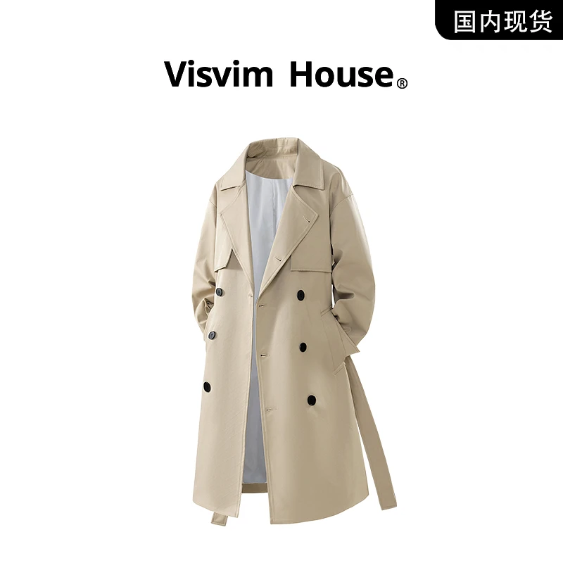 【品牌现货撤柜】VISVIM HOUSE春秋新款英伦风衣男中长款休闲外套