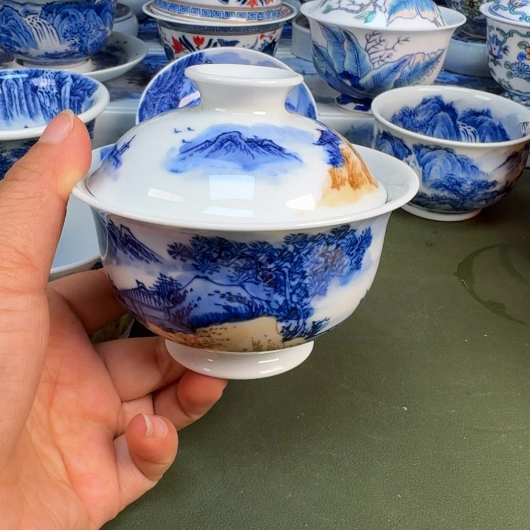 陶景德镇纯手绘茶具圆圆201