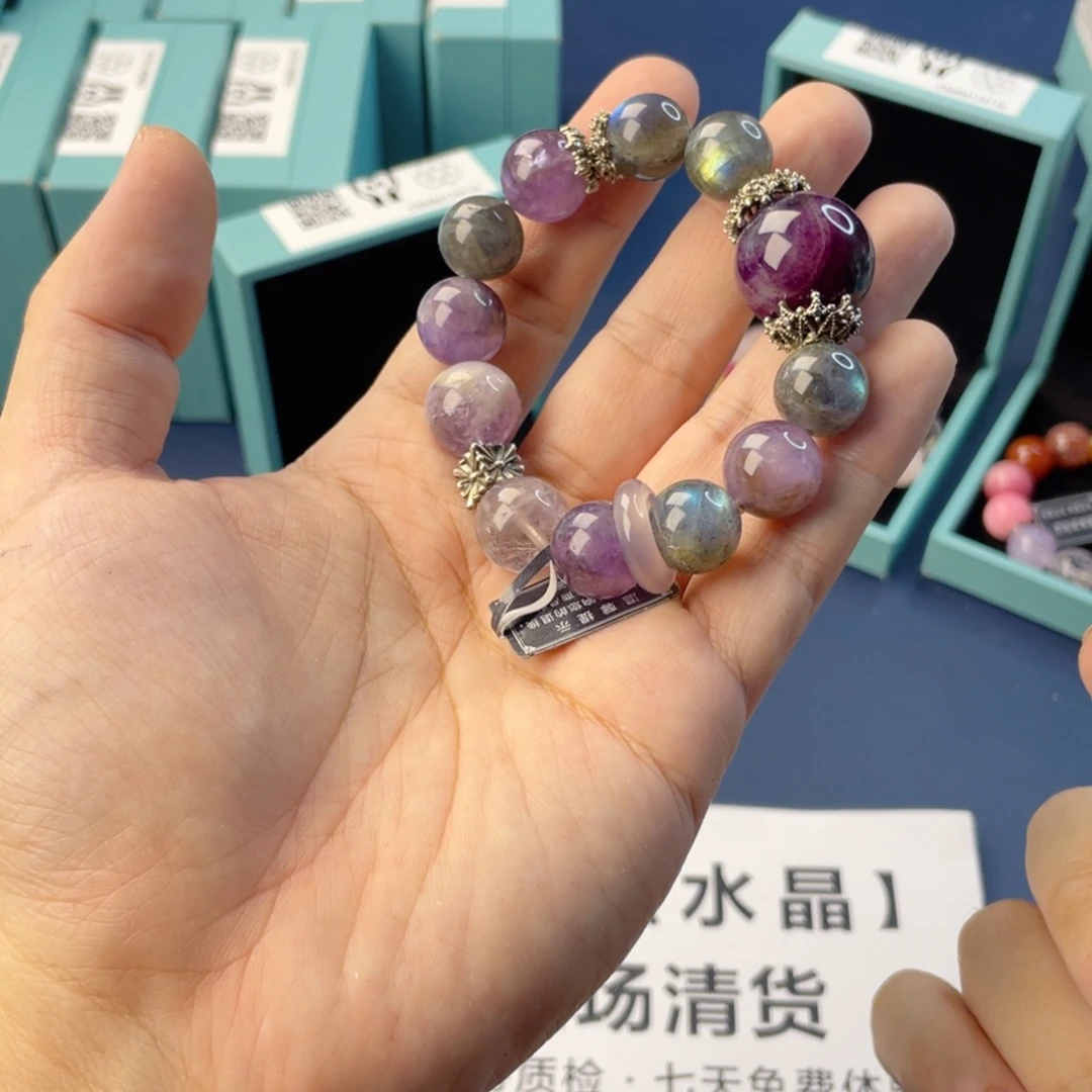 水晶银S925镶嵌手链