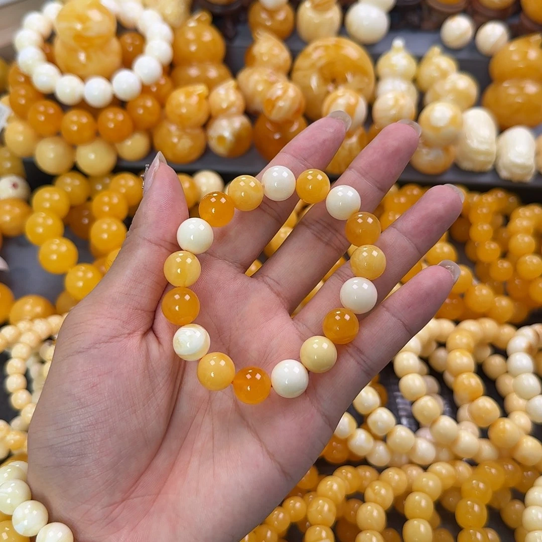 蜜蜡未镶嵌珠宝奇石12mm