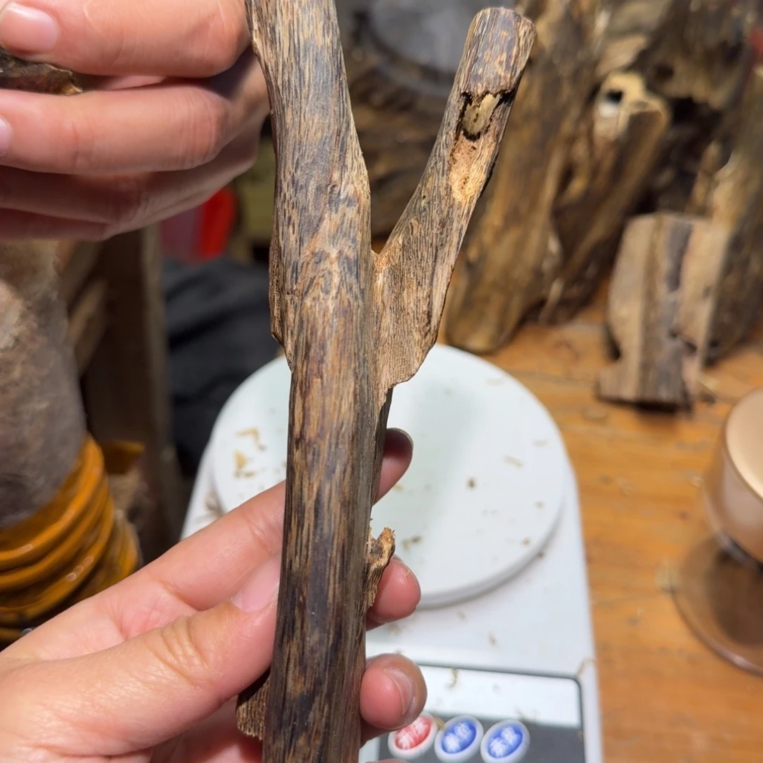 棋楠沉香白奇块料77克