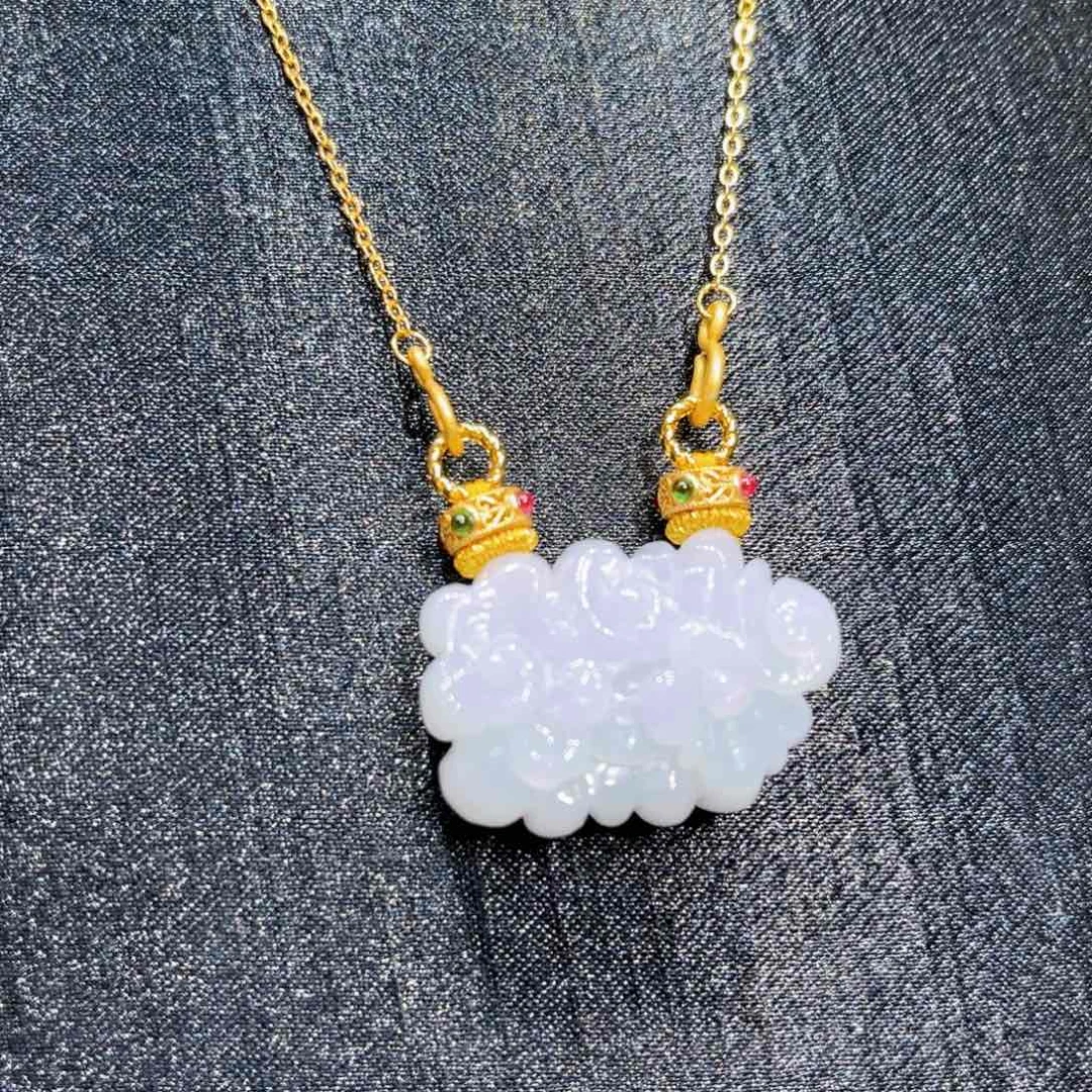 翡翠合金吊坠(赠链)国风