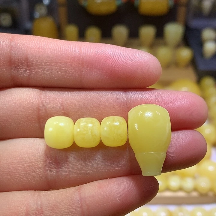 蜜蜡未镶嵌裸石天然俄料白花蜜蜡老型套装9.2-12.2