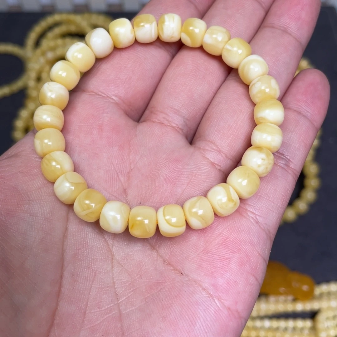 蜜蜡未镶嵌裸石蜜蜡手串8.5mm