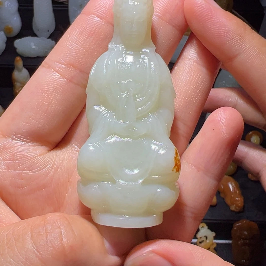 继***元和田玉未镶嵌颈饰
