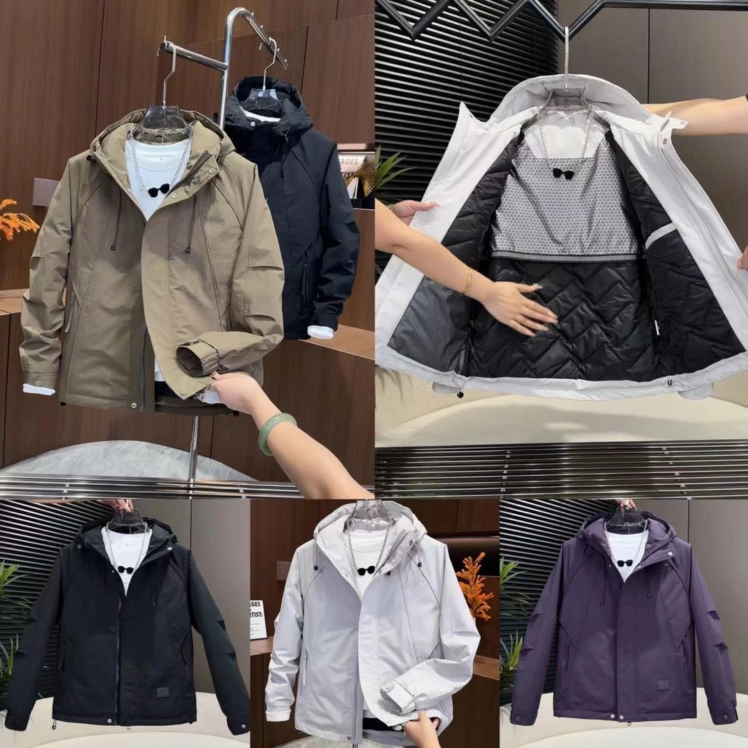 【户外工装风二棉衣】男士秋季简约品质二棉外套68906