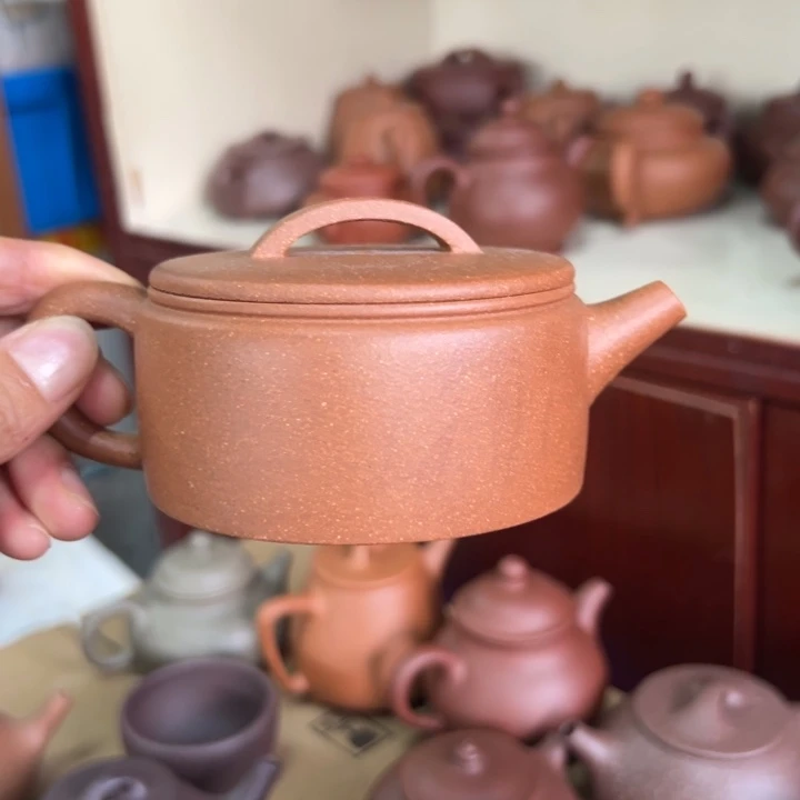 茶壶紫砂封釉汉瓦降坡200c c
