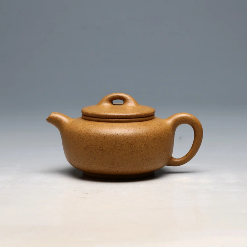 茶壶 摹古高手董永君 纯全手工 290cc平盖莲子明理茶艺 宜兴紫砂