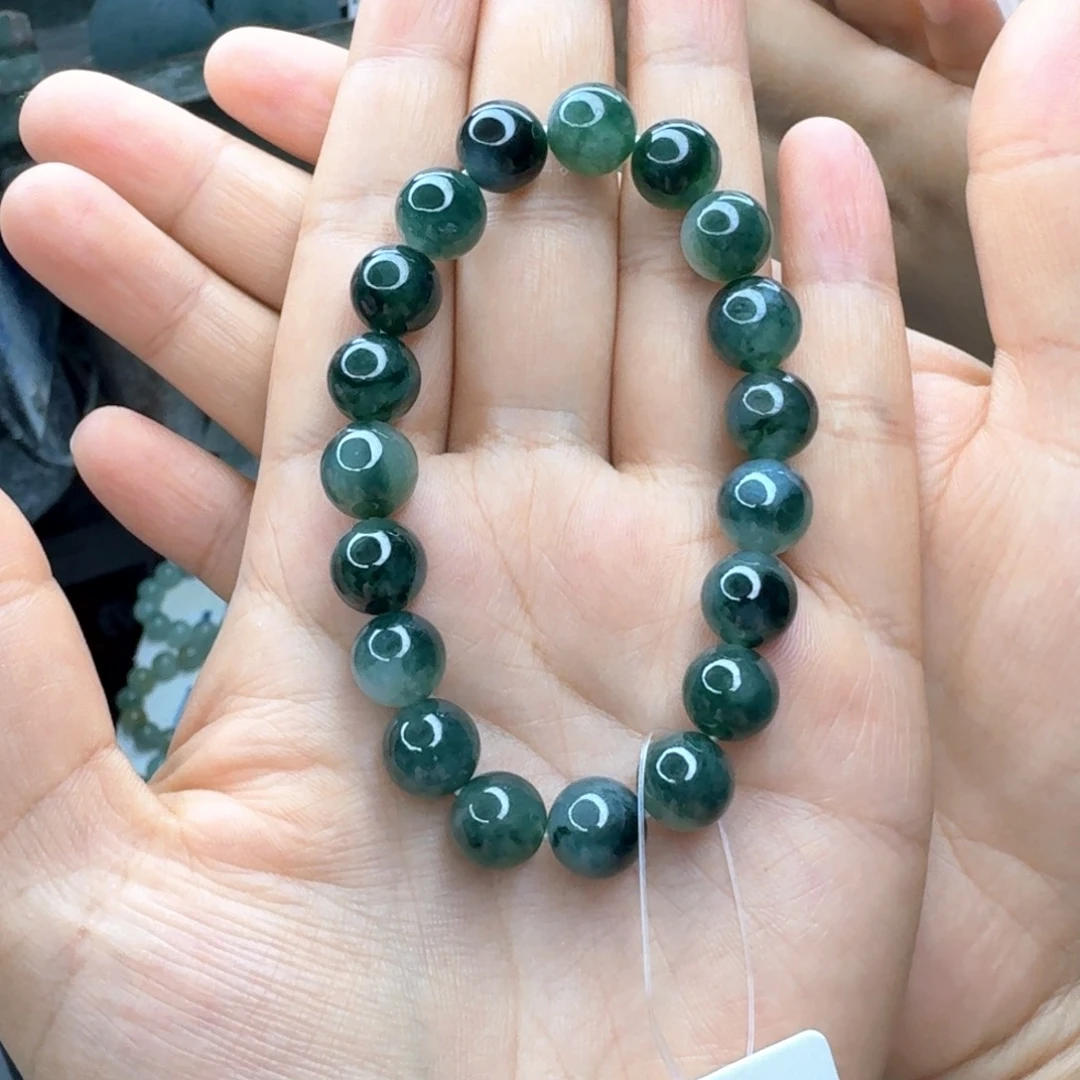 赵***亮翡翠未镶嵌手链翡翠手串