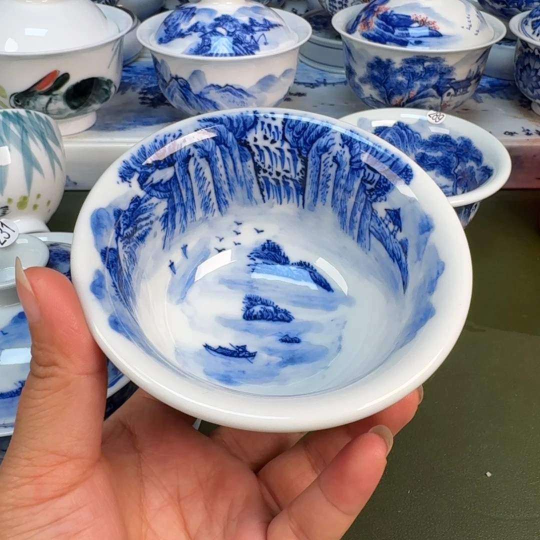 景德镇纯手绘茶具圆圆220