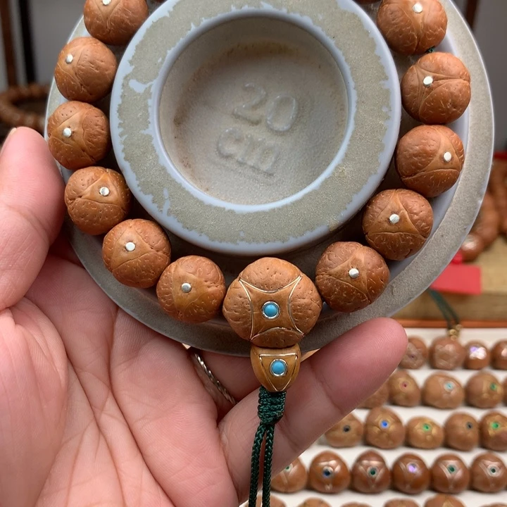 凤眼菩提吊坠手串