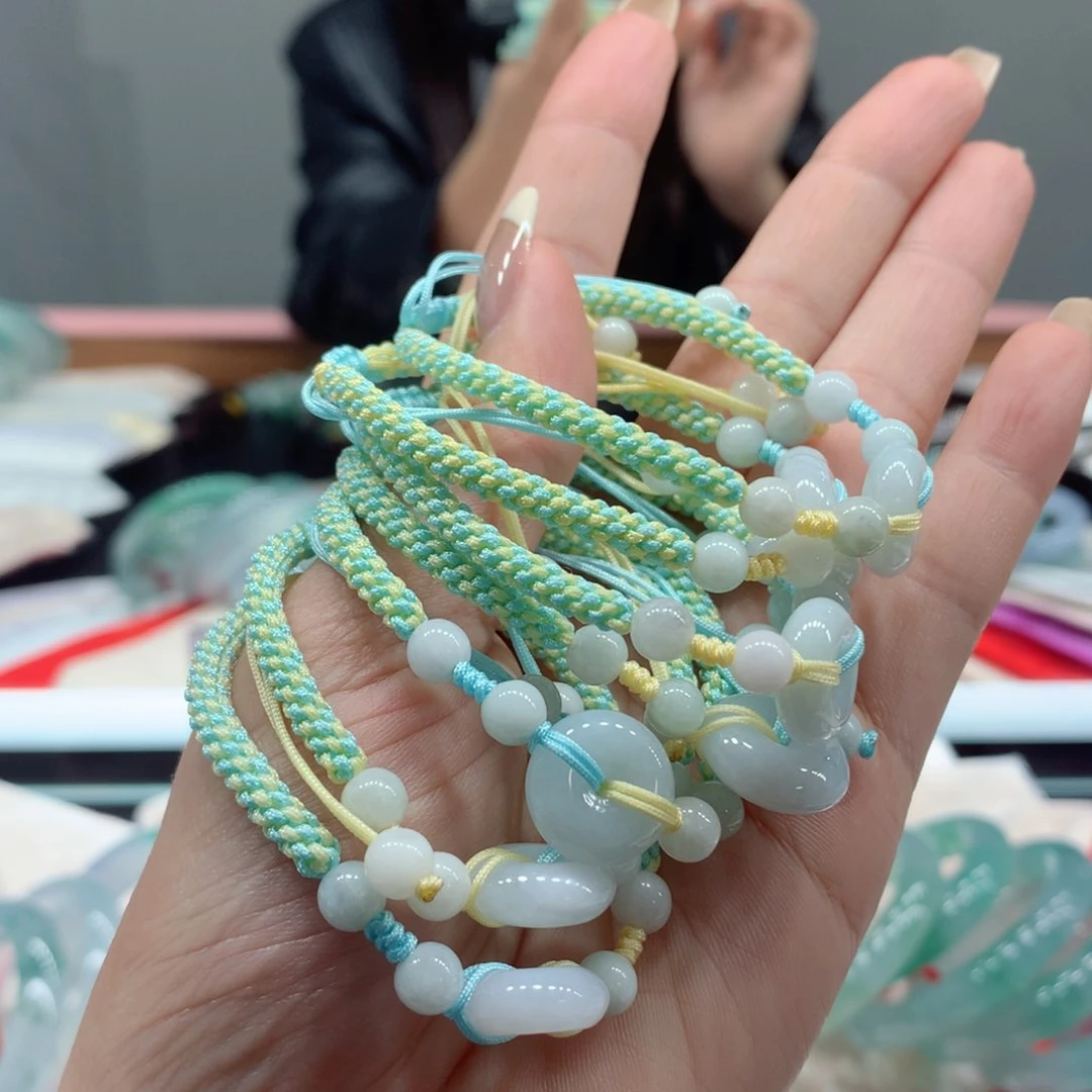 翡翠手链未镶嵌多样性发1