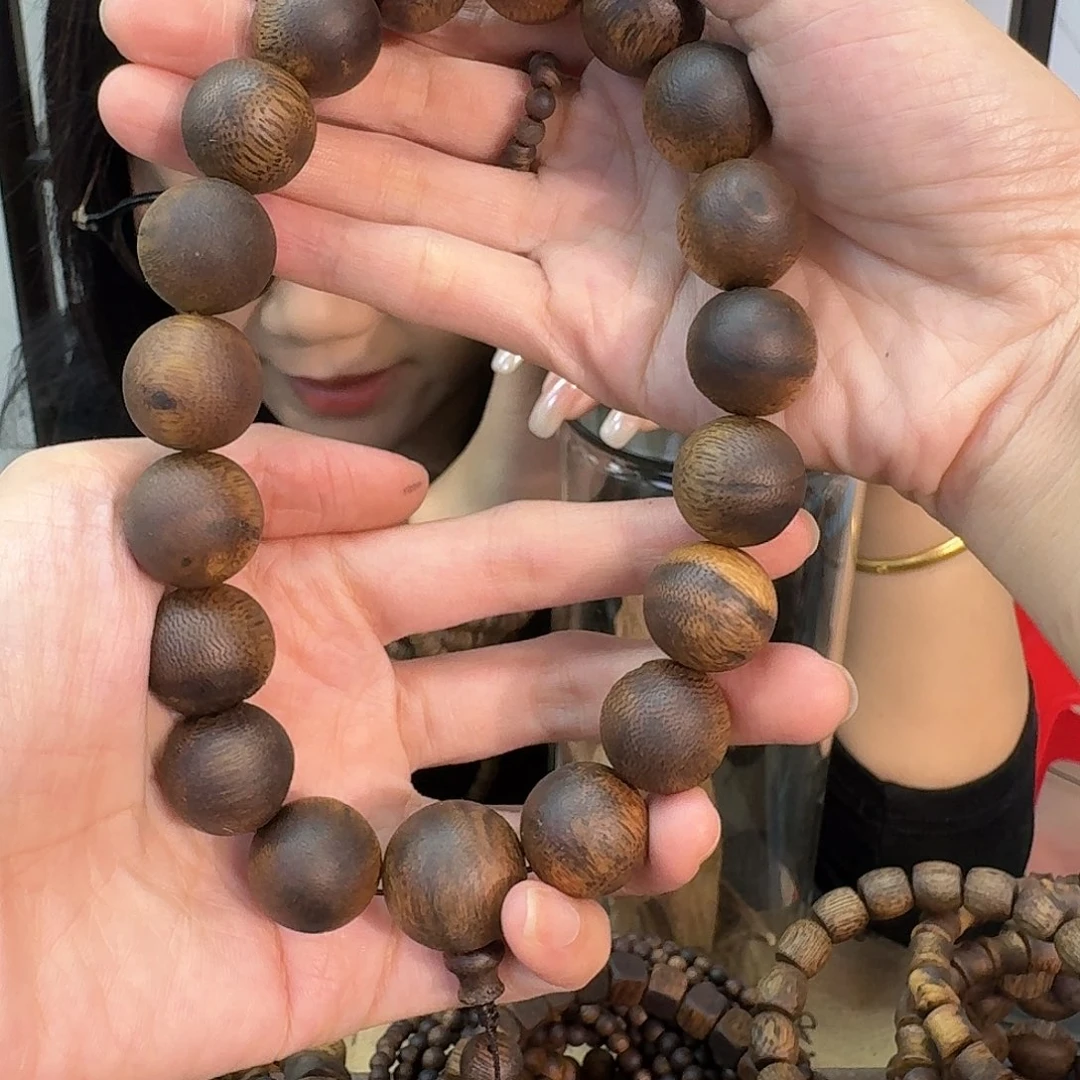 手串沉香绿奇楠1.8单圈瑕疵手持多样发发一条