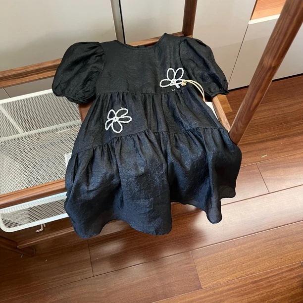 【编号J842】BB82201-01-公主裙可爱精致夏款礼服裙黑色-kIDS&LIFE