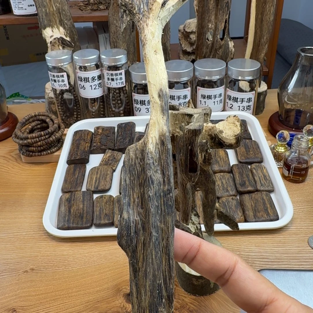 香料绿棋摆件55克