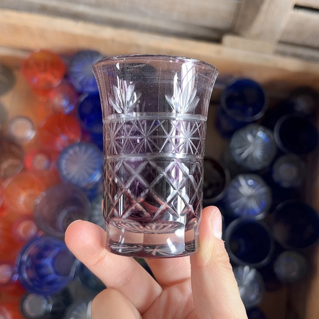 水晶玻璃高脚款微瑕一个