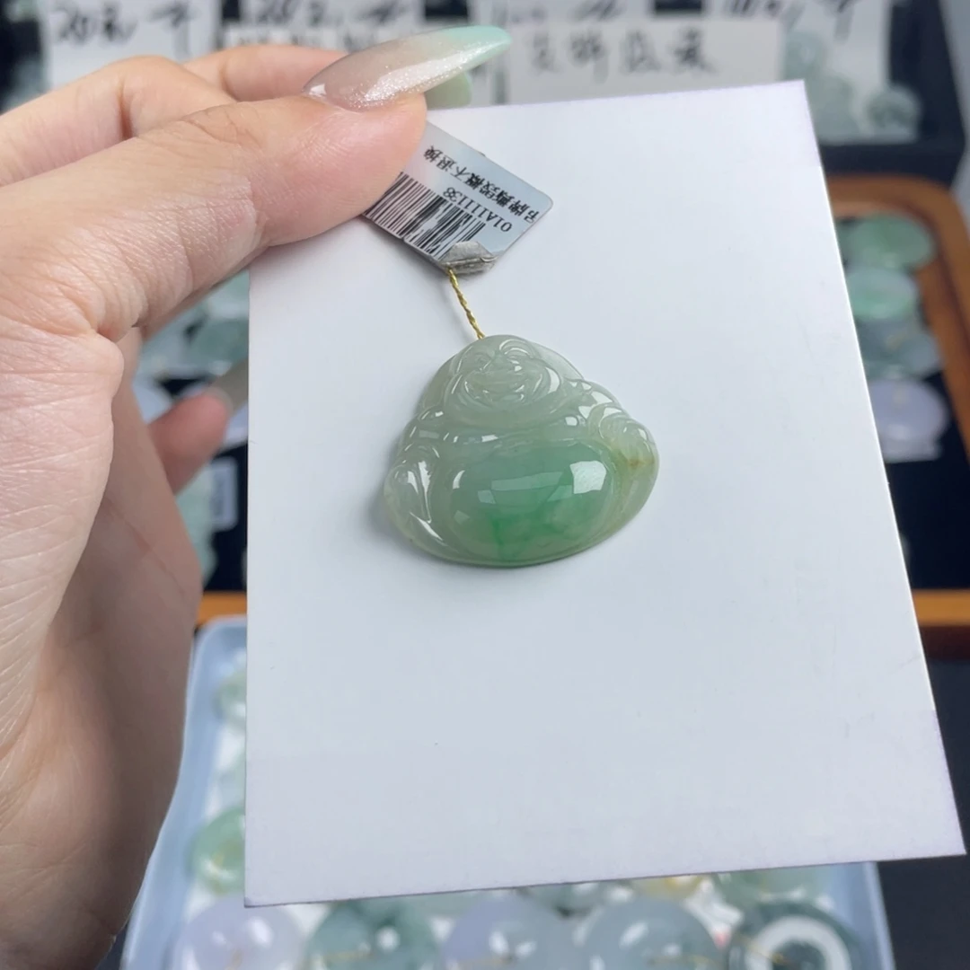 颈饰未镶嵌翡翠佛公