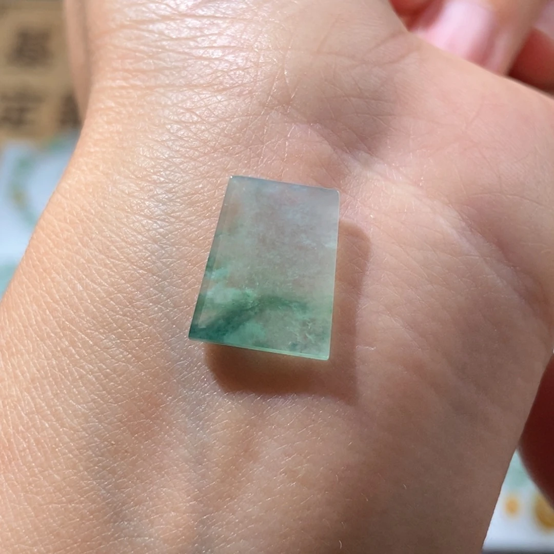 定制翡翠未镶嵌翡翠14.9×12.9×2