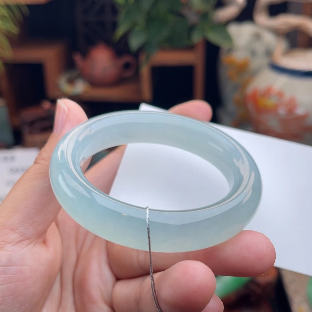 未镶嵌手镯翡翠冰透胖圆