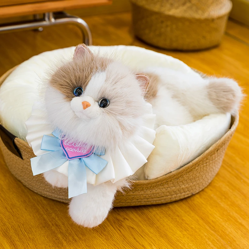 可爱仿真猫咪玩偶会叫的布偶猫公仔抱睡娃娃毛绒玩具女生生日礼物