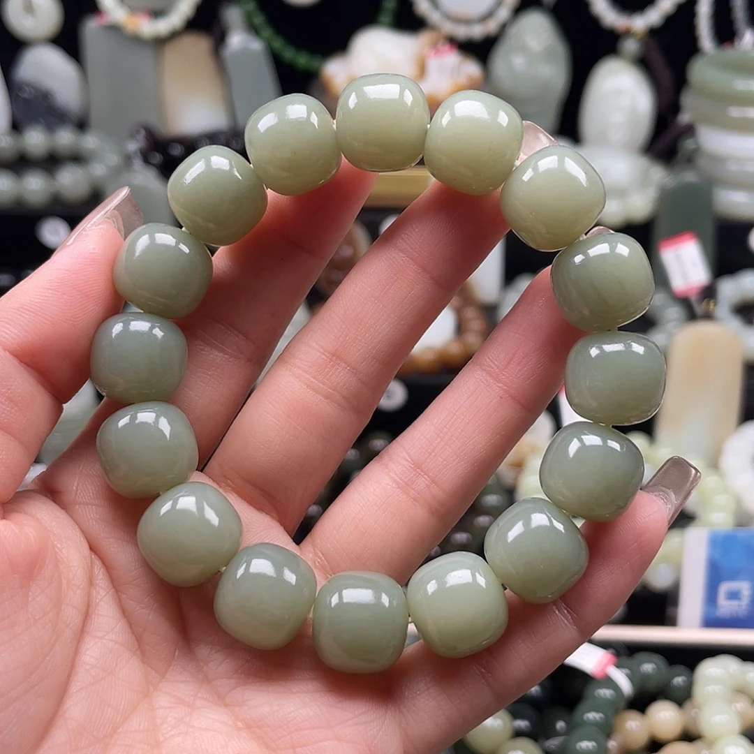 和田玉未镶嵌手链