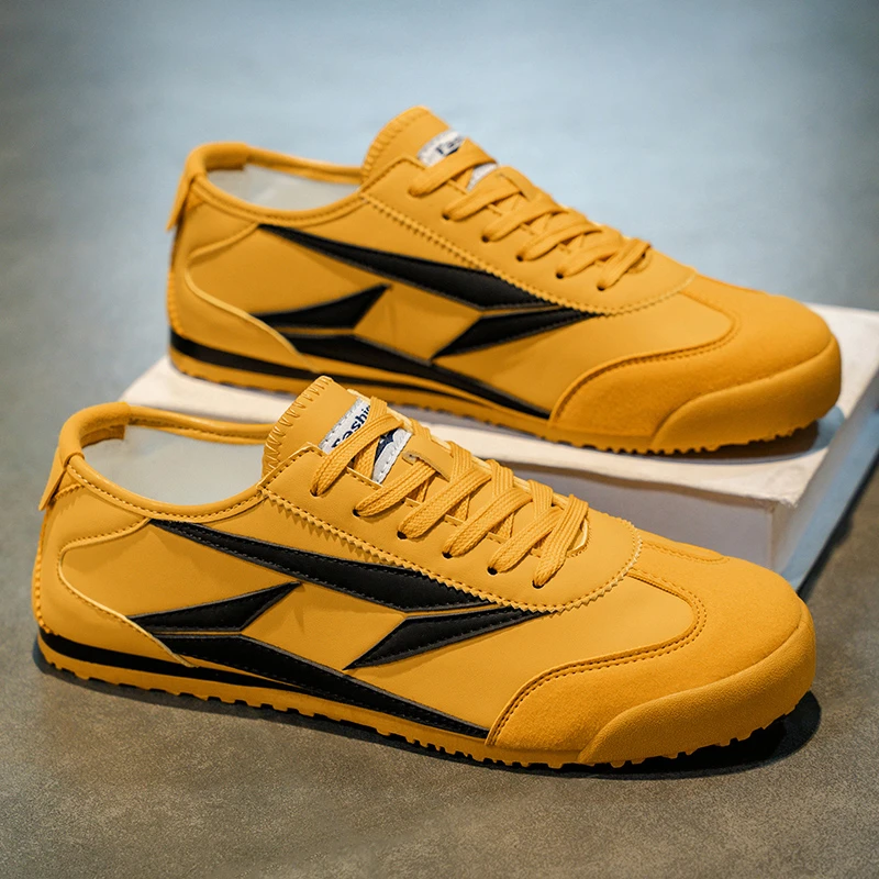 男鞋秋季2025新款潮流百搭软底休闲板鞋青少年低帮透气薄款阿甘鞋