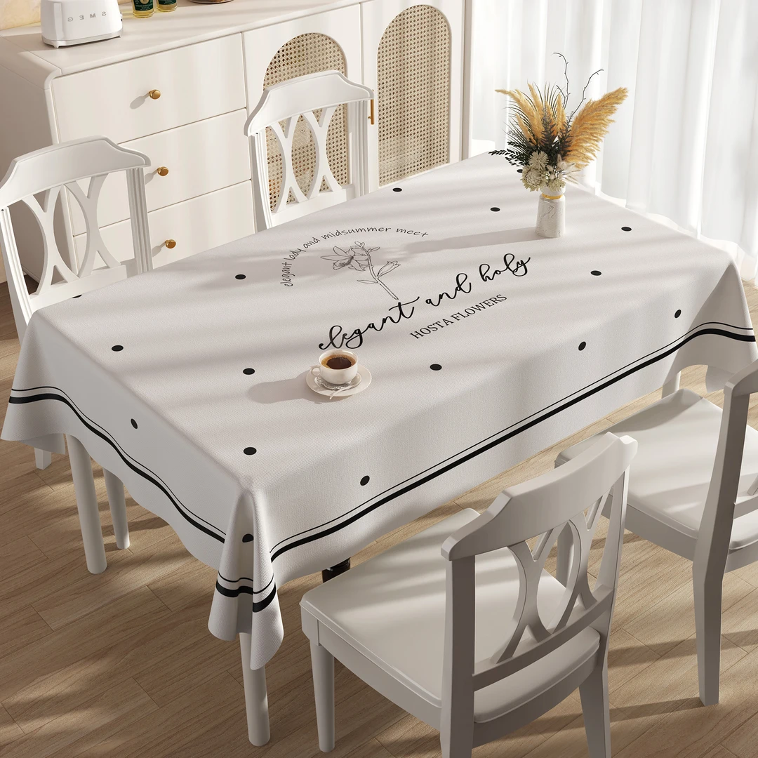 2025新款桌布防水防油防烫免洗PVC餐桌布方形轻奢高级感茶几台布