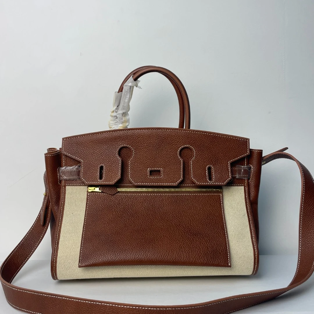 S-30金棕色 福宝皮/金扣【点点精选】新款时尚轻奢百搭气质女包