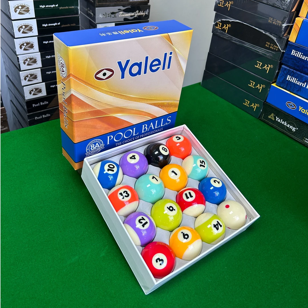 雅乐利独眼龙8A台球TV水晶台球子子中式黑八标准大号台球用品包邮