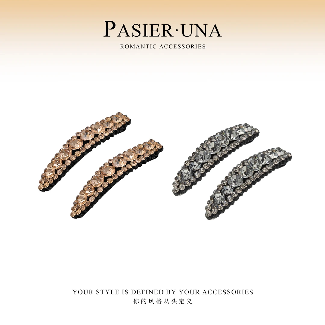 韩系5cm钻闪BB夹高级感边夹一字夹NN268